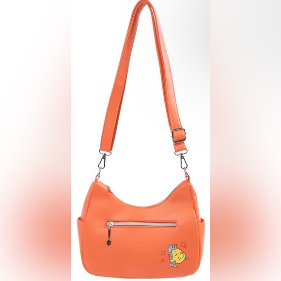 Loungefly Disney The Little Mermaid Nemo Coral Orange Crossbody Satchel Cosplay - Picture 7 of 8
